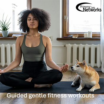 Guided gentle fitness workouts